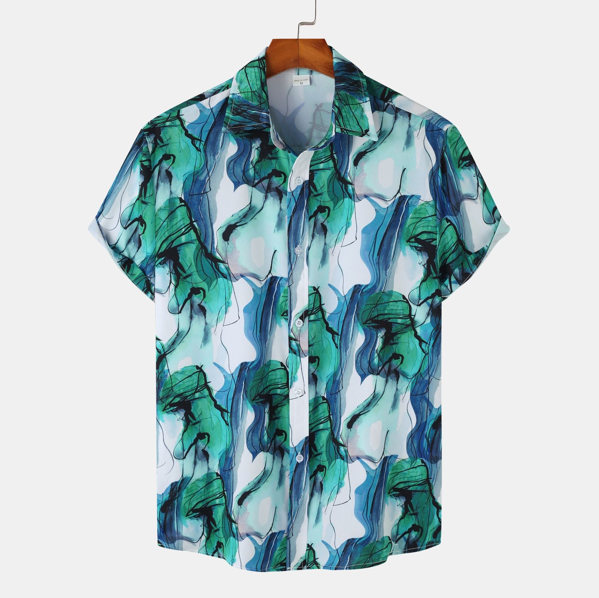 Men's Floral Hawaiian Short Sleeve Shirt | Casual Beach Button-Down