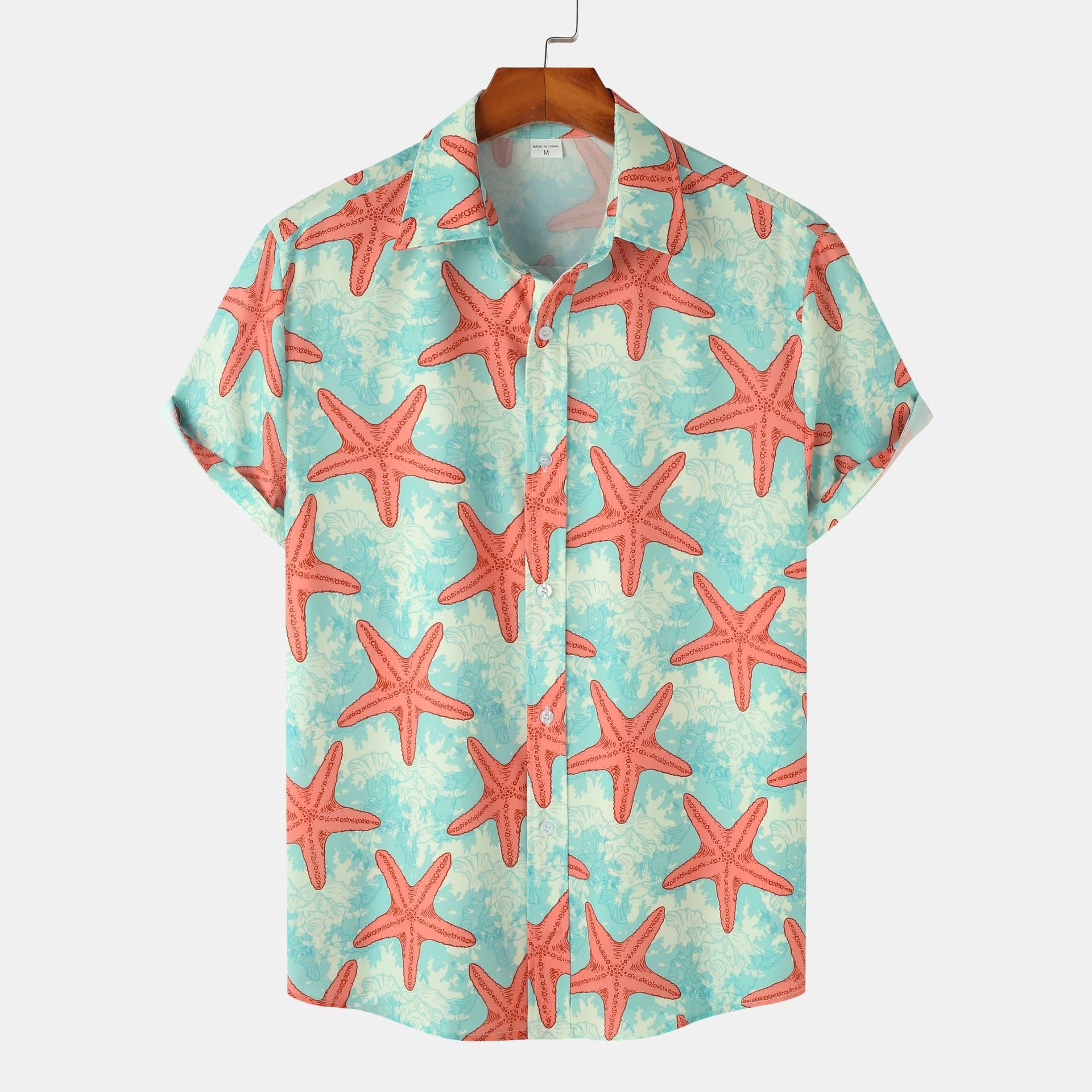 Men's Floral Hawaiian Short Sleeve Shirt | Casual Beach Button-Down