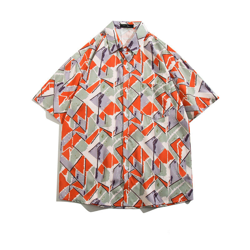 Quick-Dry Floral Hawaiian Beach Shirt | Men's & Women's Couple Style
