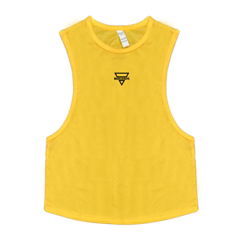 Men's Muscle Fit Sleeveless Training Vest – Loose Bodybuilding Tank Top