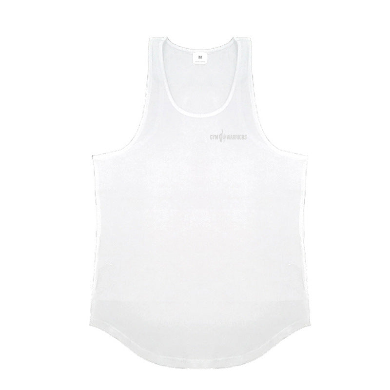 Men's Muscle Fit Cotton Gym Vest – Sweat-Absorbing Sleeveless Training Tank