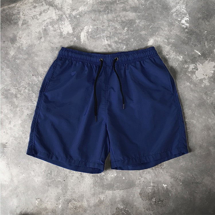 Men's Candy Color Beach Shorts – Casual Knee-Length Summer Shorts