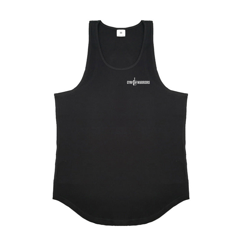Men's Muscle Fit Cotton Gym Vest – Sweat-Absorbing Sleeveless Training Tank