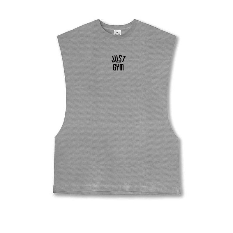 Men's Cut-Sleeve Gym Vest – Loose Fit Sleeveless Running & Training Tank
