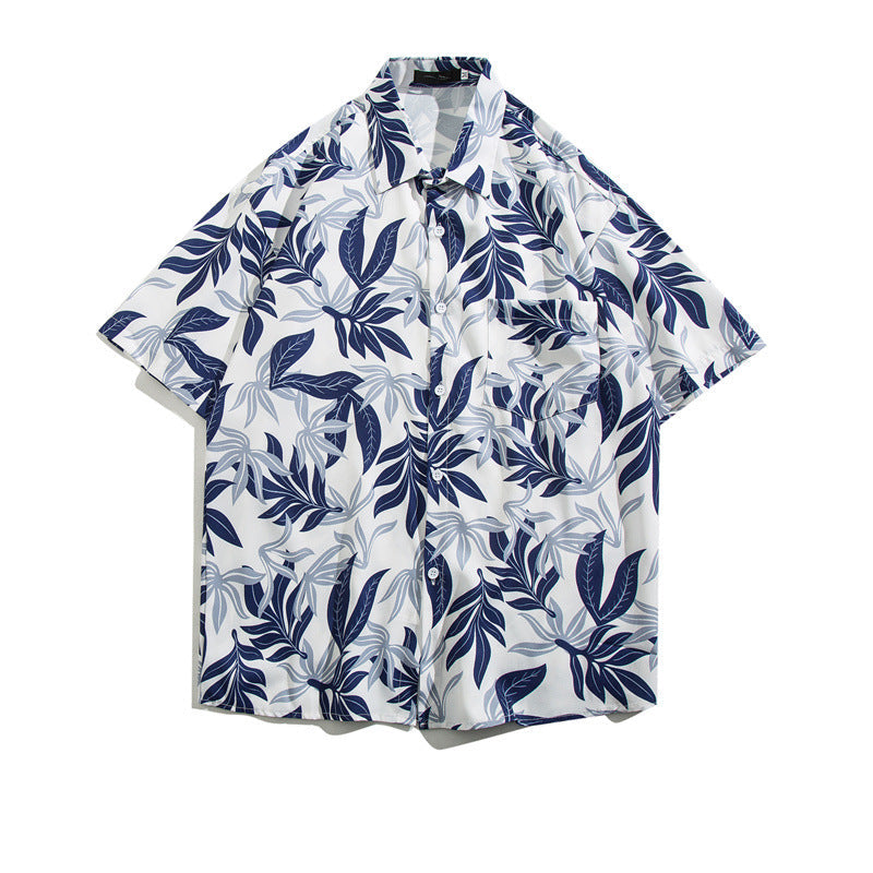 Quick-Dry Floral Hawaiian Beach Shirt | Men's & Women's Couple Style