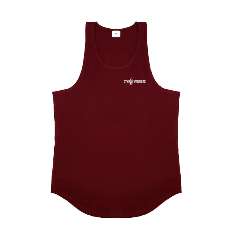 Men's Muscle Fit Cotton Gym Vest – Sweat-Absorbing Sleeveless Training Tank