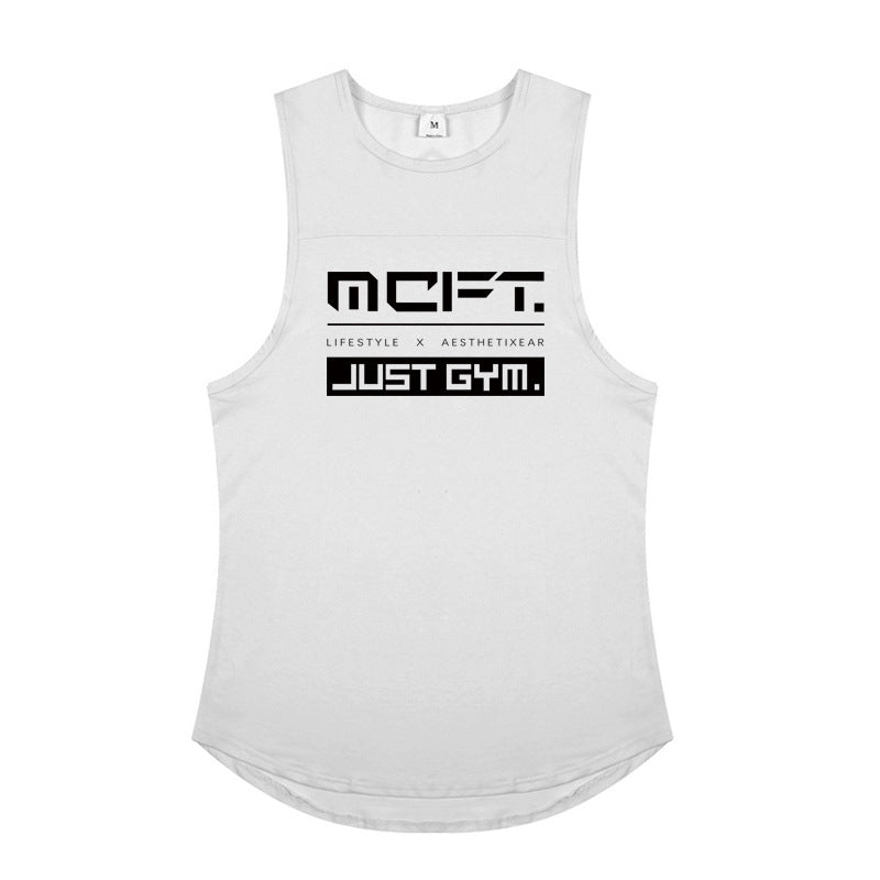 Men's Cotton Sports Vest – Loose Fit Sleeveless Gym Tank Top