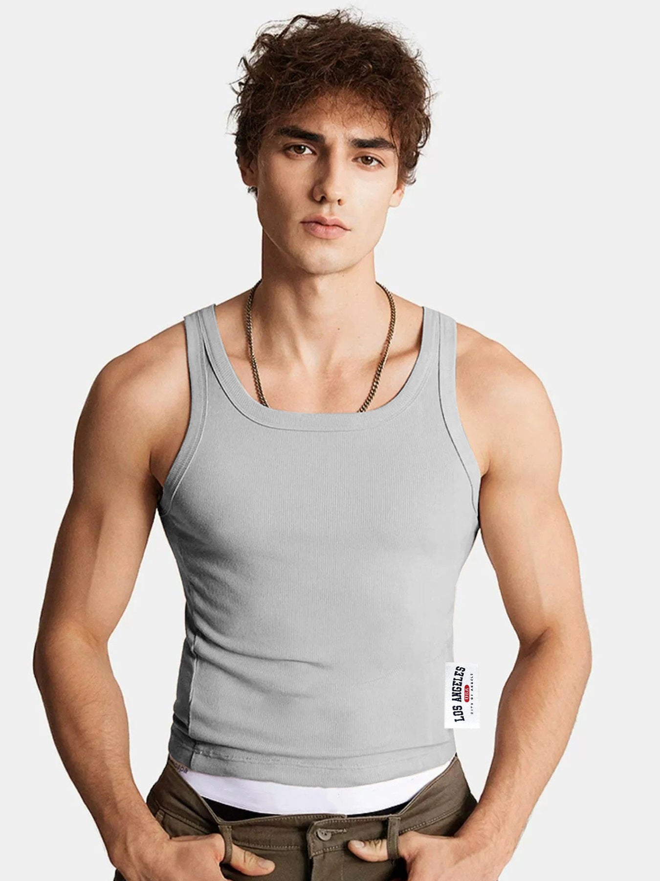 Men's Slim Fit Gym Vest – Quick-Dry Breathable Muscle Tank Top