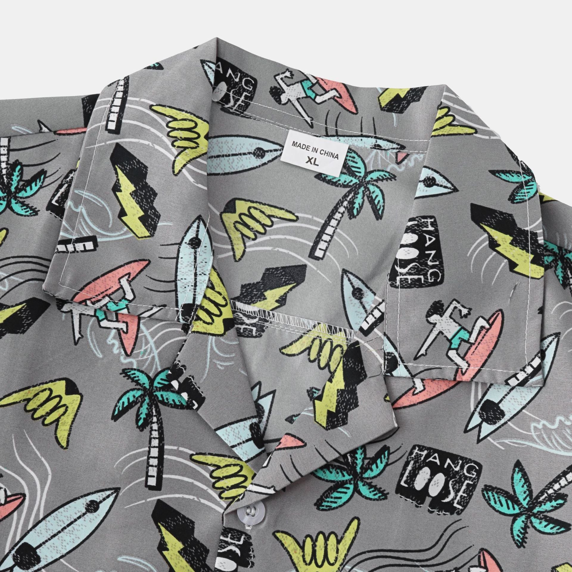 Men's Floral Print Hawaiian Vacation Shirt | Short Sleeve Beach Button-Down
