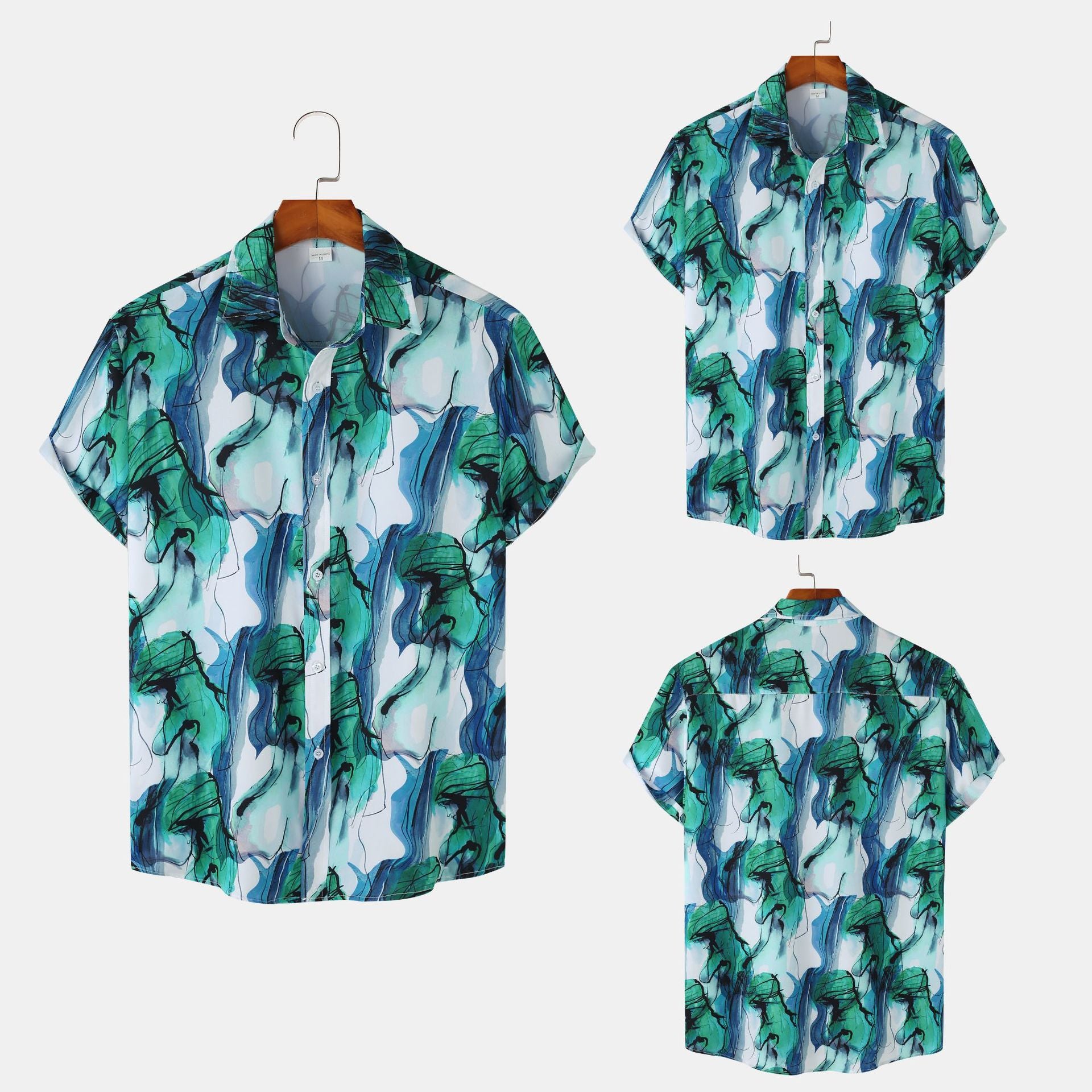 Men's Floral Hawaiian Short Sleeve Shirt | Casual Beach Button-Down