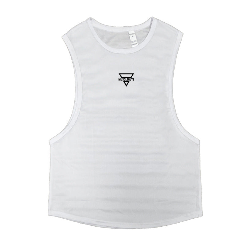 Men's Muscle Fit Sleeveless Training Vest – Loose Bodybuilding Tank Top