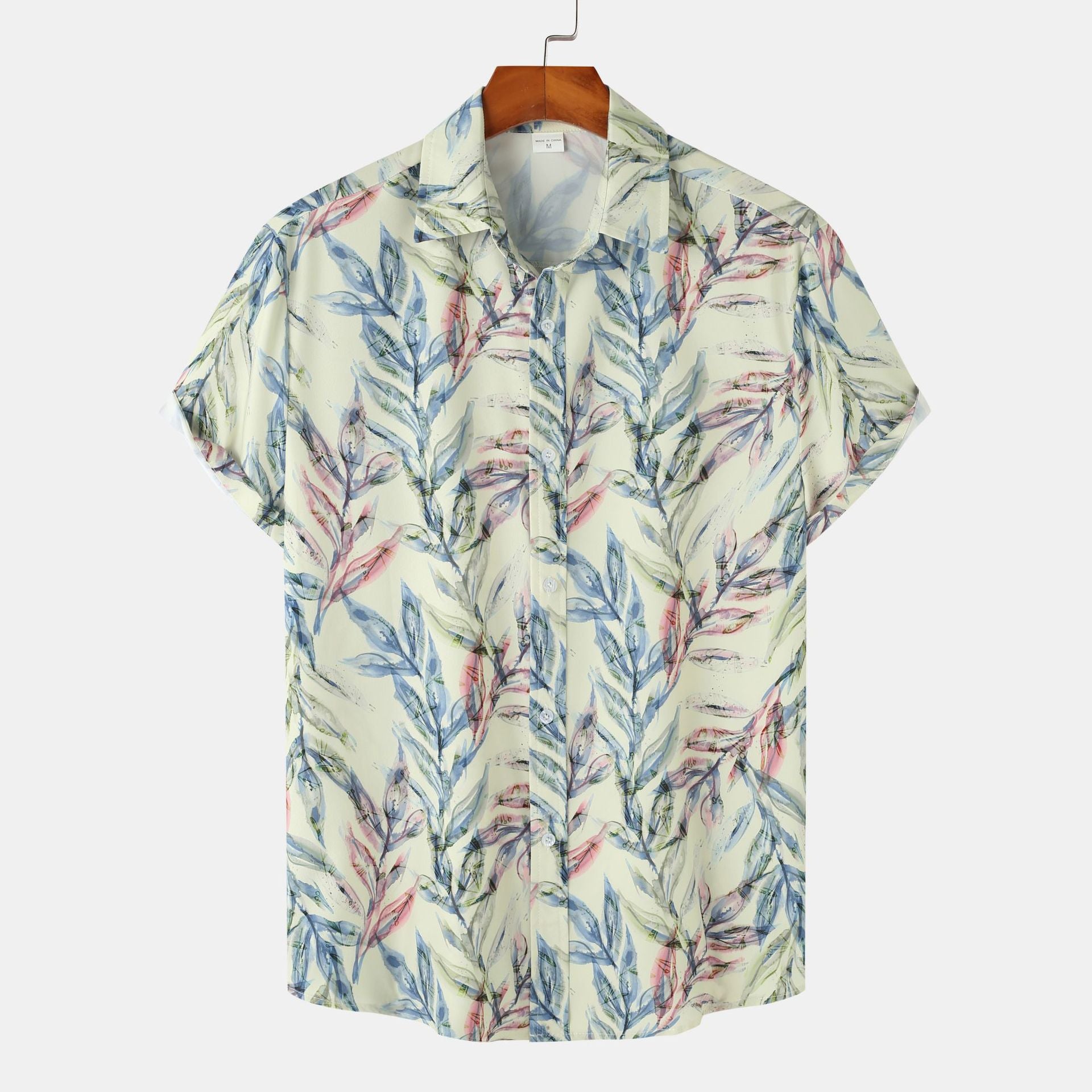 Men's Floral Hawaiian Short Sleeve Shirt | Casual Beach Button-Down