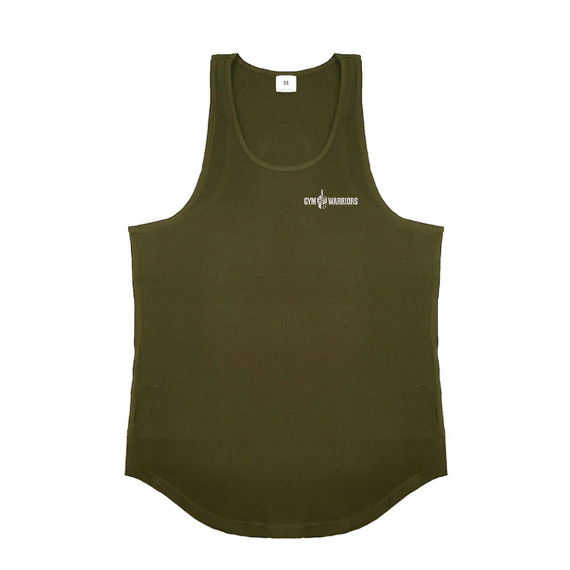 Men's Muscle Fit Cotton Gym Vest – Sweat-Absorbing Sleeveless Training Tank