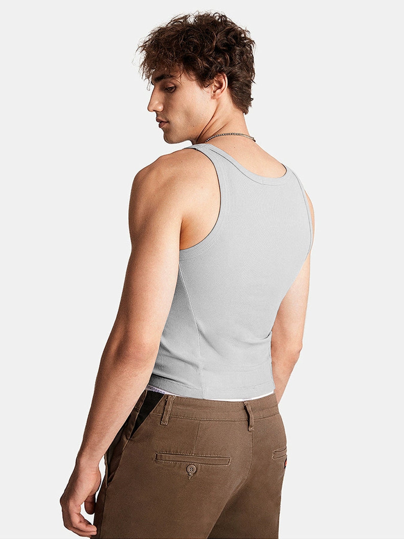 Men's Slim Fit Gym Vest – Quick-Dry Breathable Muscle Tank Top