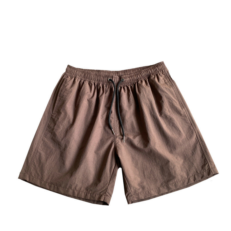 Men's Candy Color Beach Shorts – Casual Knee-Length Summer Shorts