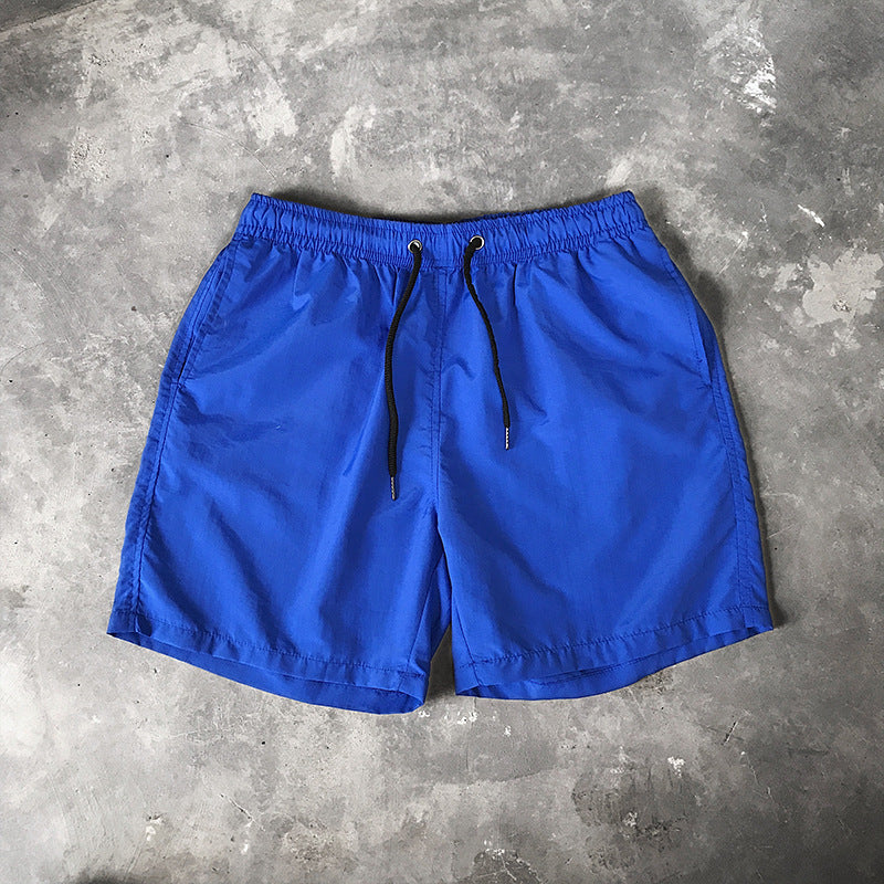 Men's Candy Color Beach Shorts – Casual Knee-Length Summer Shorts