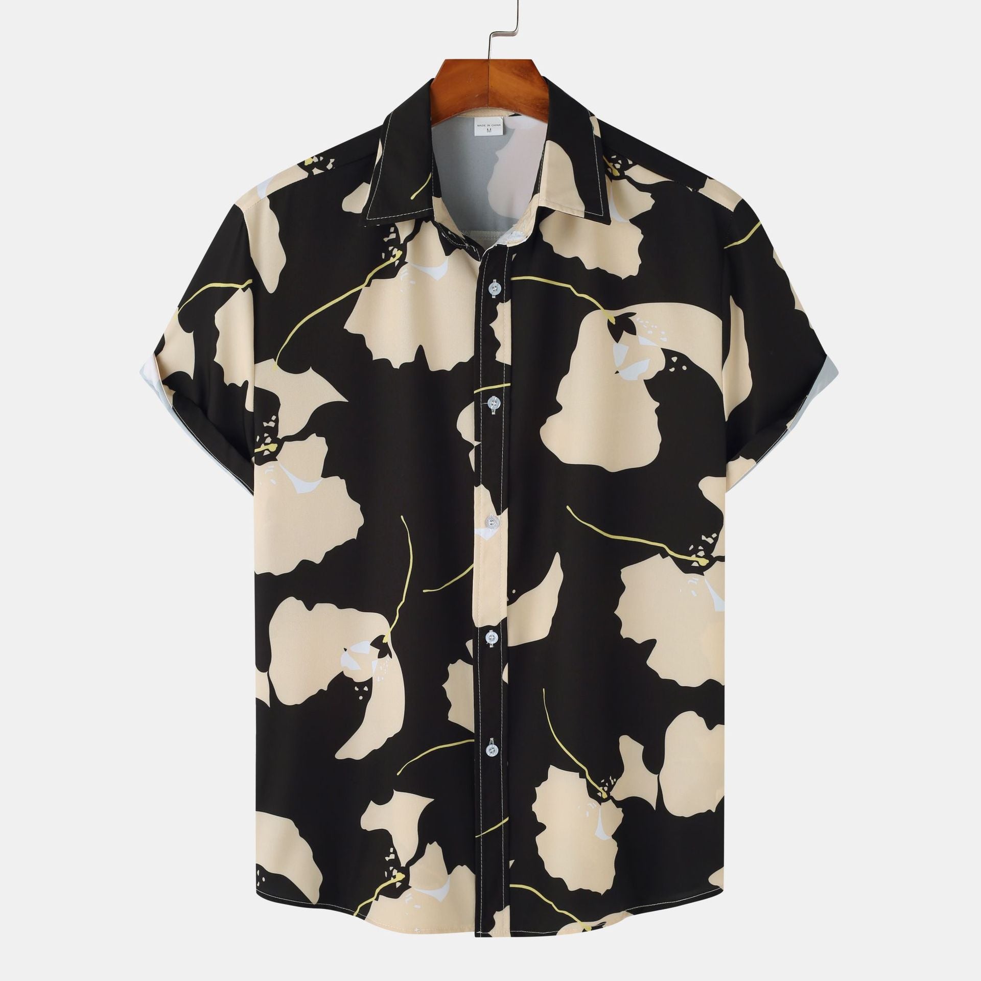 Men's Floral Hawaiian Short Sleeve Shirt | Casual Beach Button-Down
