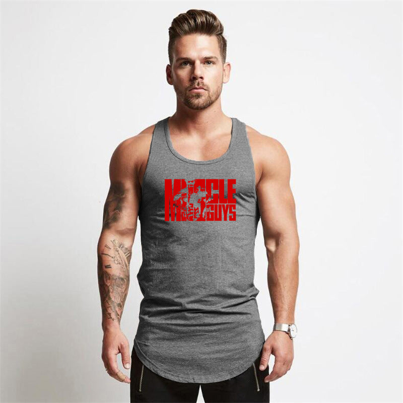Men's Cotton Gym Vest – Muscle Fit Sleeveless Bodybuilding Tank Top