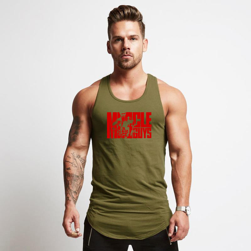 Men's Cotton Gym Vest – Muscle Fit Sleeveless Bodybuilding Tank Top