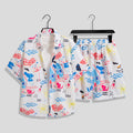 Men's Hawaiian Floral Two-Piece Set | Short Sleeve Shirt & Shorts Beach Outfit