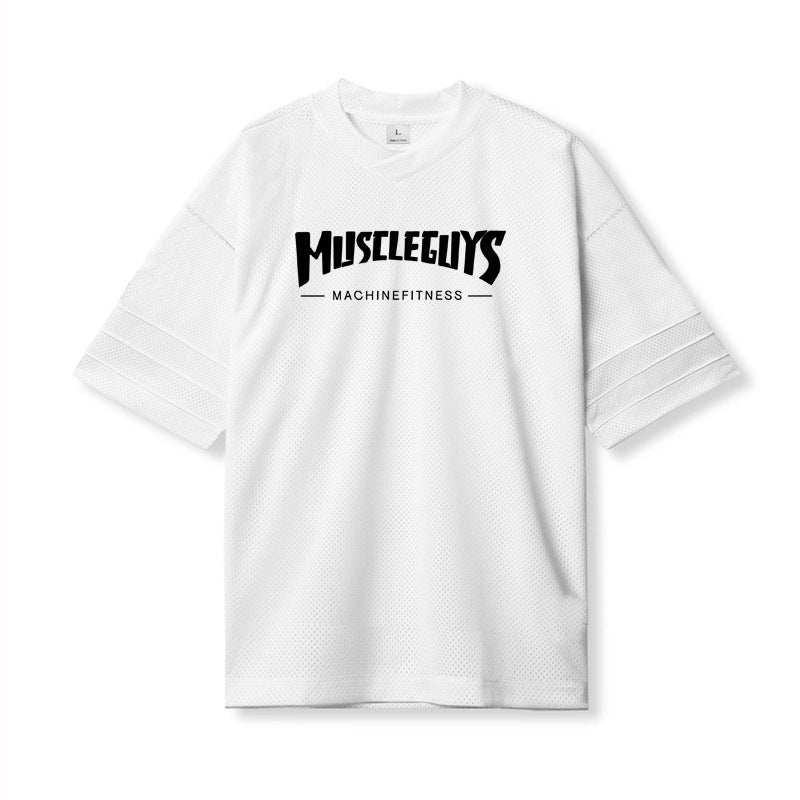 Men's Quick-Dry Workout T-Shirt – Loose Fit Breathable Sports Tee