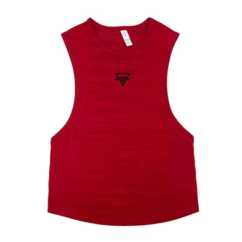 Men's Muscle Fit Sleeveless Training Vest – Loose Bodybuilding Tank Top