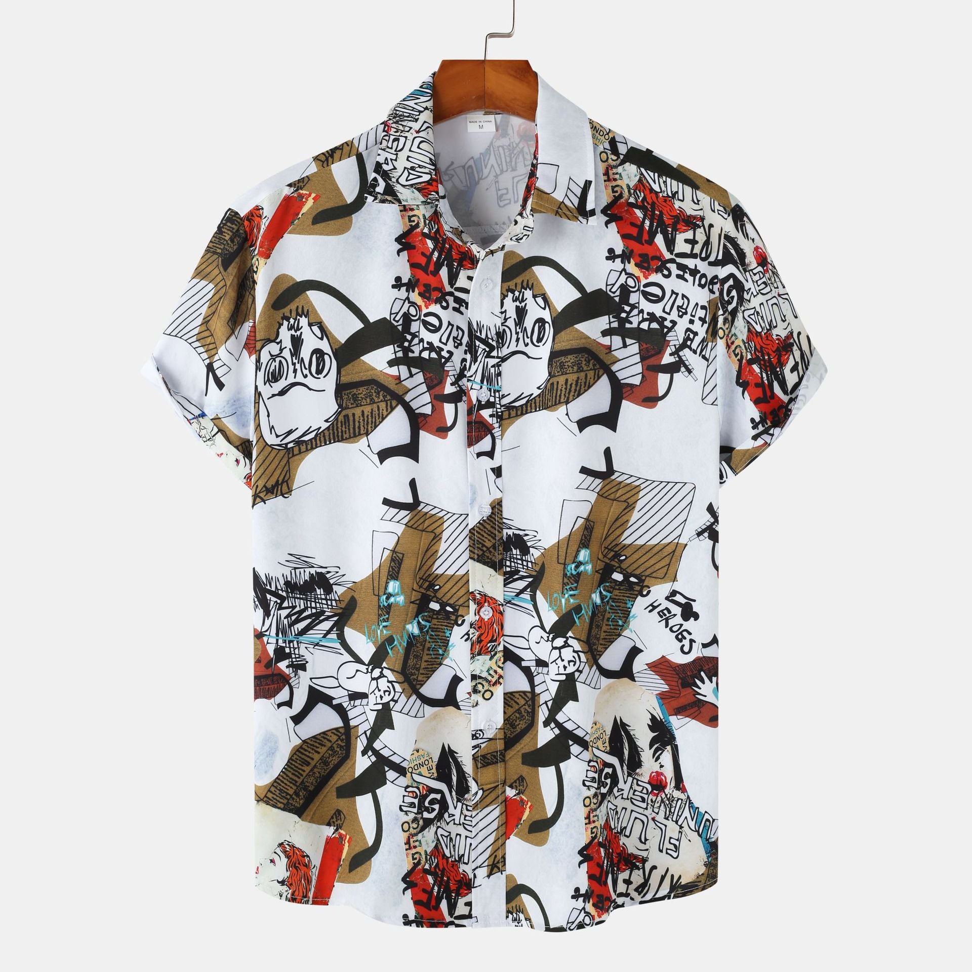 Men's Floral Hawaiian Short Sleeve Shirt | Casual Beach Button-Down