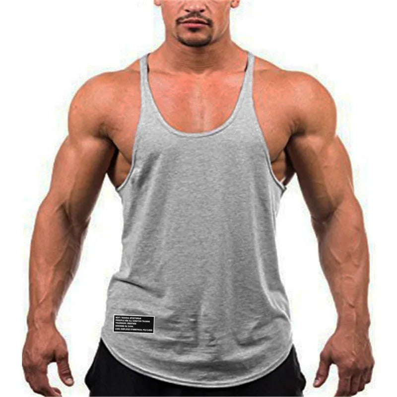 Men's Cotton Gym Tank Top – Breathable Sleeveless Workout Shirt