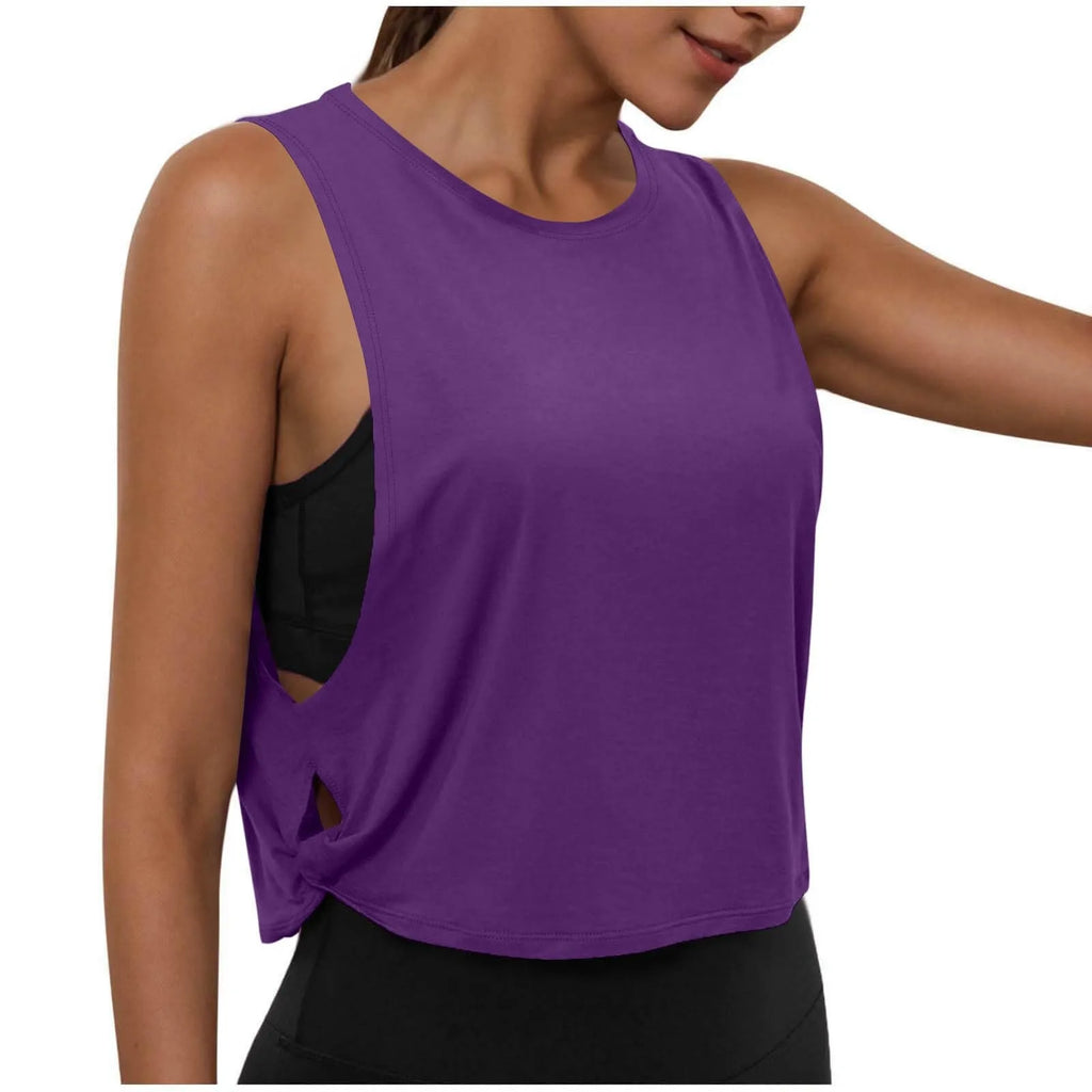 Women's Sleeveless Yoga Tank Top – Breathable Athletic Vest