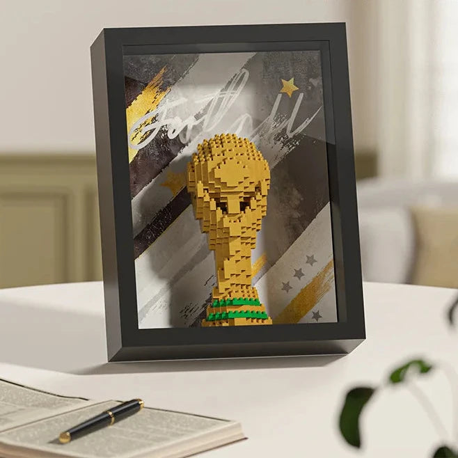 FIFA World Cup 2026 Soccer Star Brick Puzzle – Messi & CR7 DIY Collectible Toy for Kids & Fans