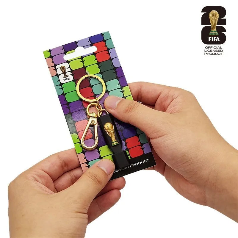 FIFA World Cup 2026 Trophy Whistle Keychain – Official Licensed 2.5D Souvenir for USA, Canada & Mexico Fans