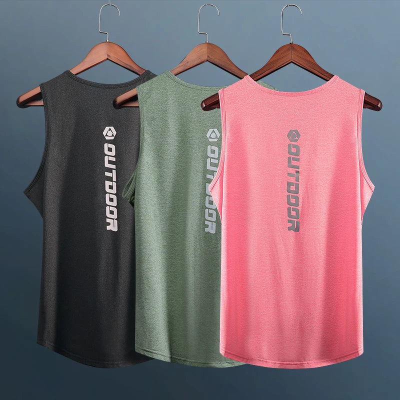 Men's Quick-Dry Athletic Tank Top – Breathable Gym Vest for Running, Basketball & Training