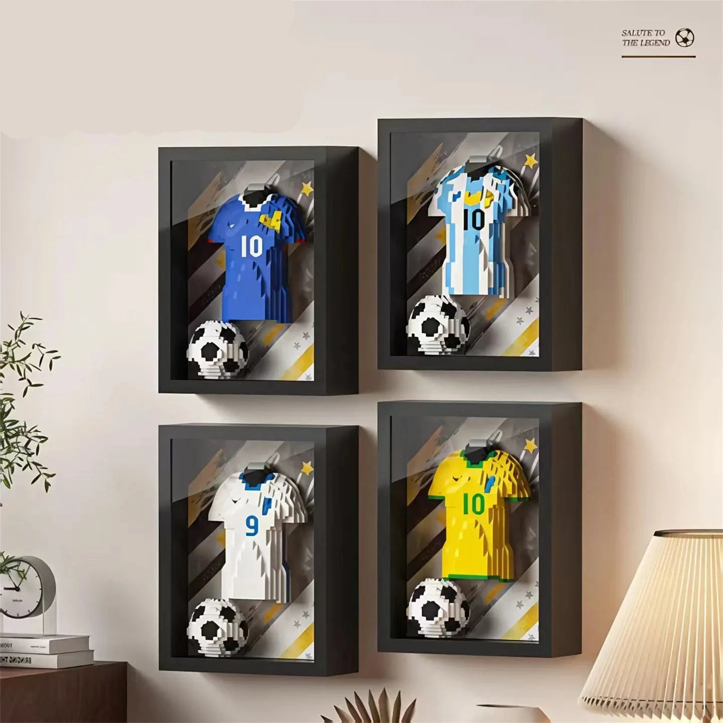 FIFA World Cup 2026 Soccer Star Brick Puzzle – Messi & CR7 DIY Collectible Toy for Kids & Fans