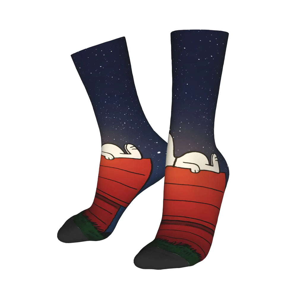 Snoopy Unisex Crew Socks – High-Quality Sports & Casual Stockings