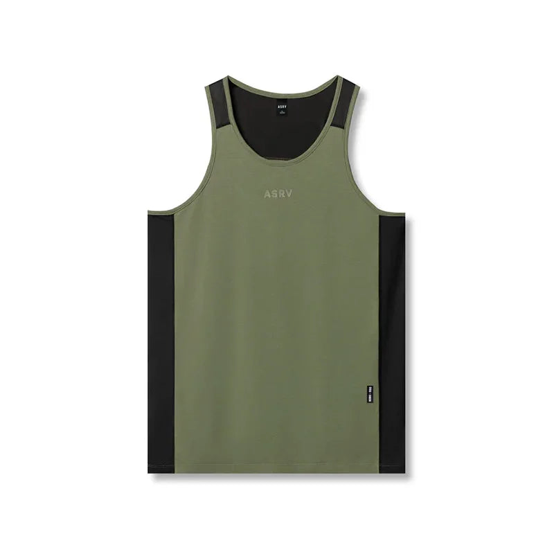 Men's Quick-Dry Spliced Muscle Tank Top | Breathable Gym Vest