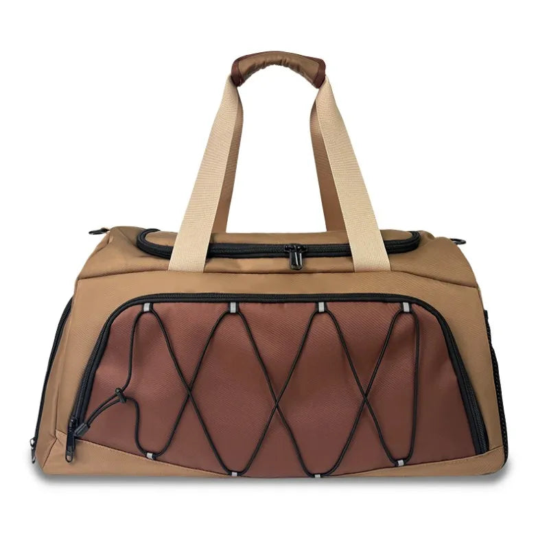 Large Capacity Canvas Gym Duffel Bag – Fitness, Travel & Sports Shoulder Bag