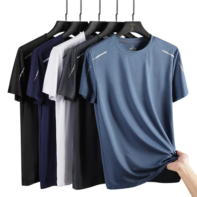 Men's Quick-Dry Athletic T-Shirt – Breathable Outdoor & Sports Tee
