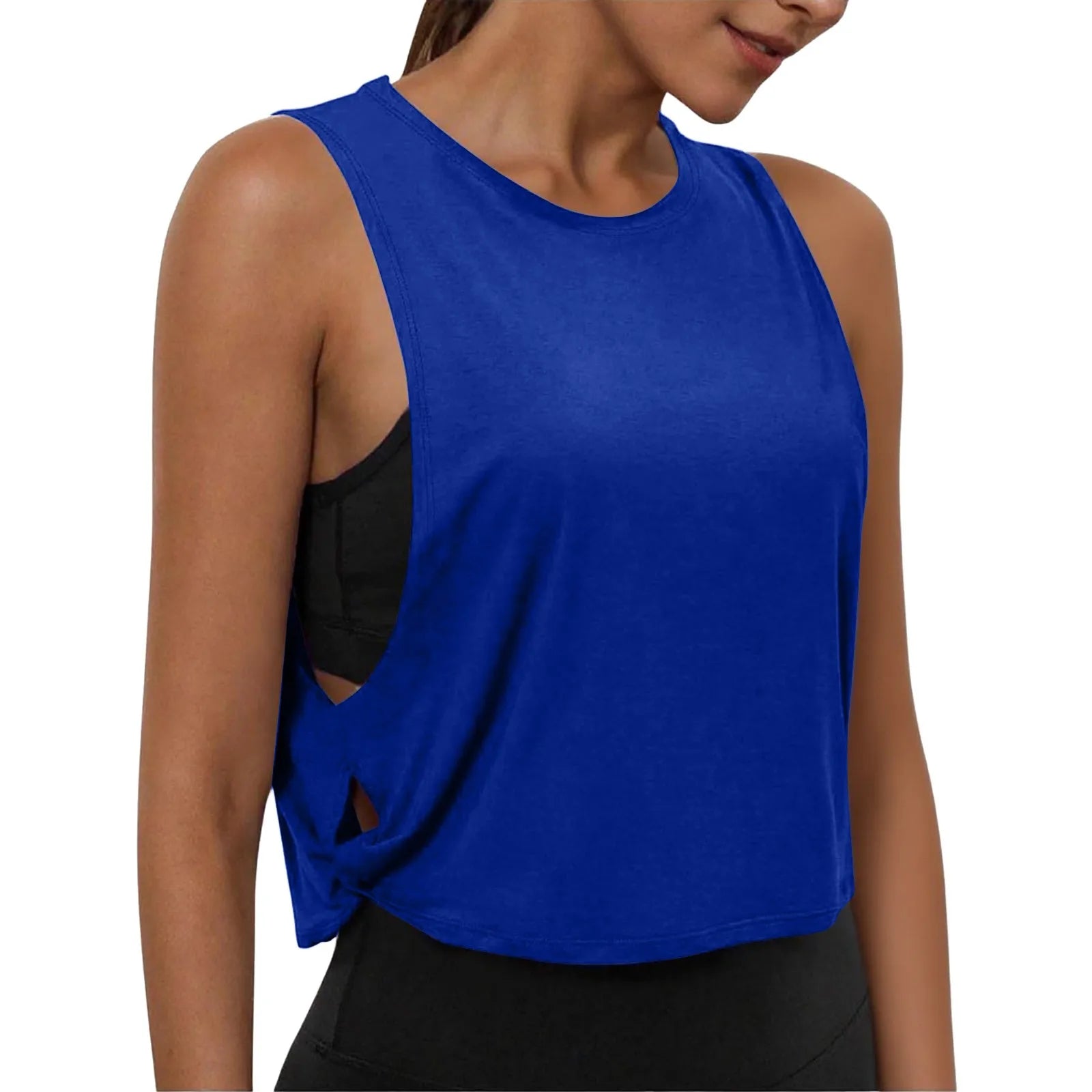 Women's Sleeveless Yoga Tank Top – Breathable Athletic Vest