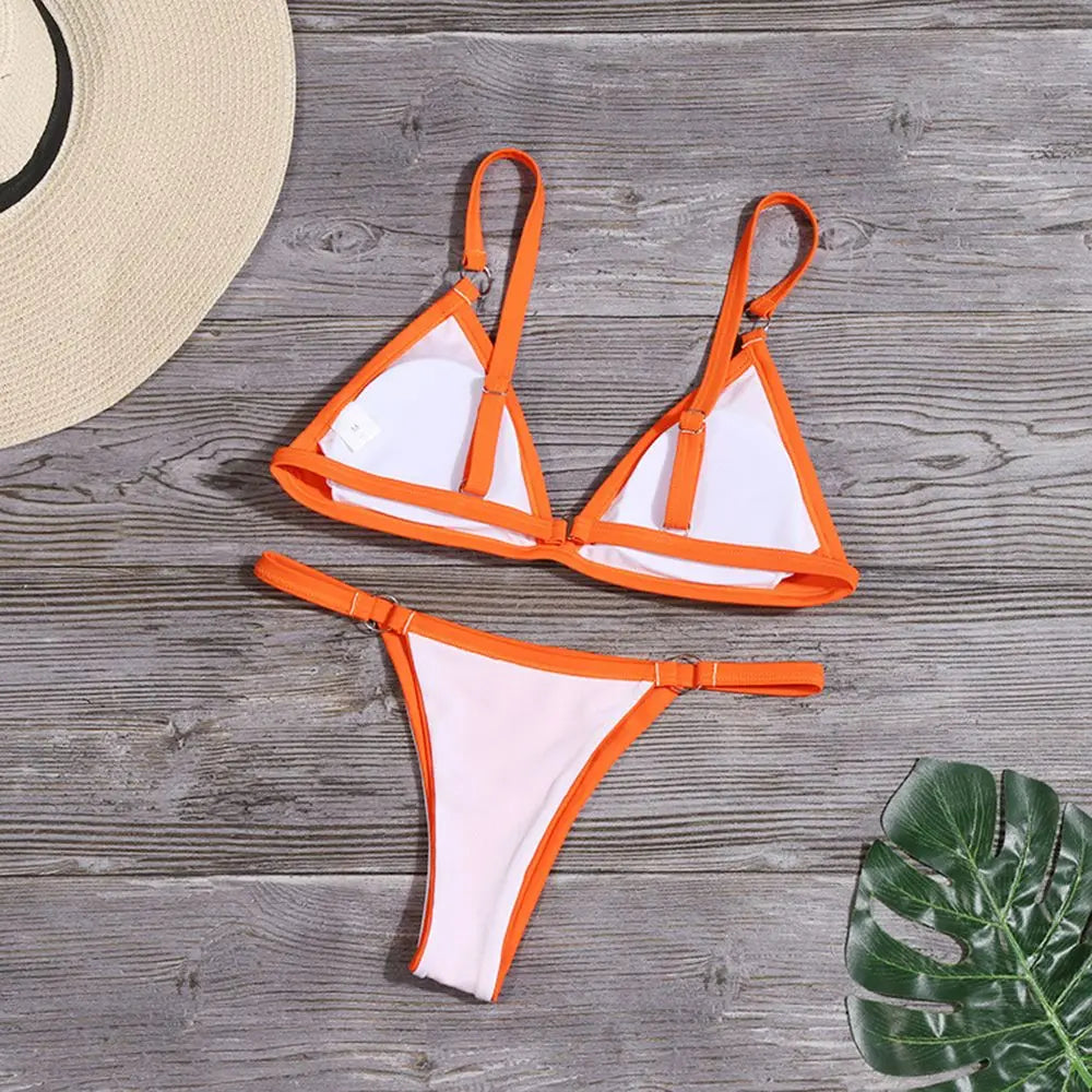 Two-Piece Backless Bikini Set