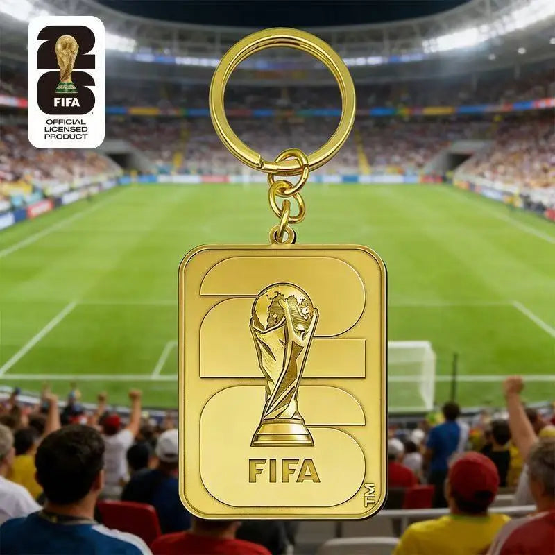 2026 FIFA World Cup Enamel Metal Keychain – UV Print Soccer Fan Souvenir