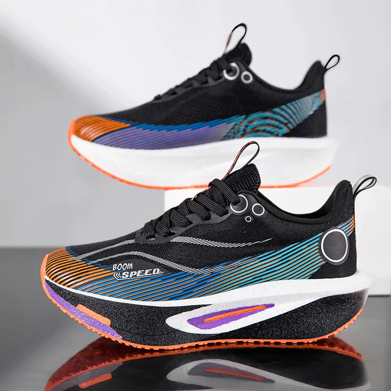 Professional Carbon Plate Running Shoes – Breathable, Cushioned & Non-Slip | Unisex