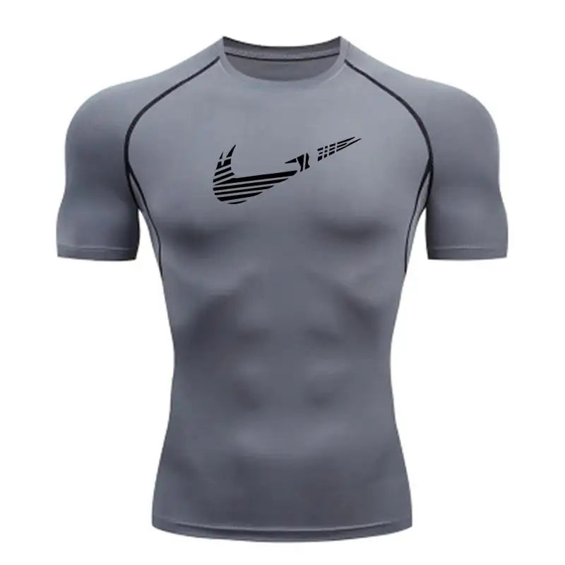 Men's Quick-Dry Compression Shirt – Rash Guard for Gym, Running & Water Sports