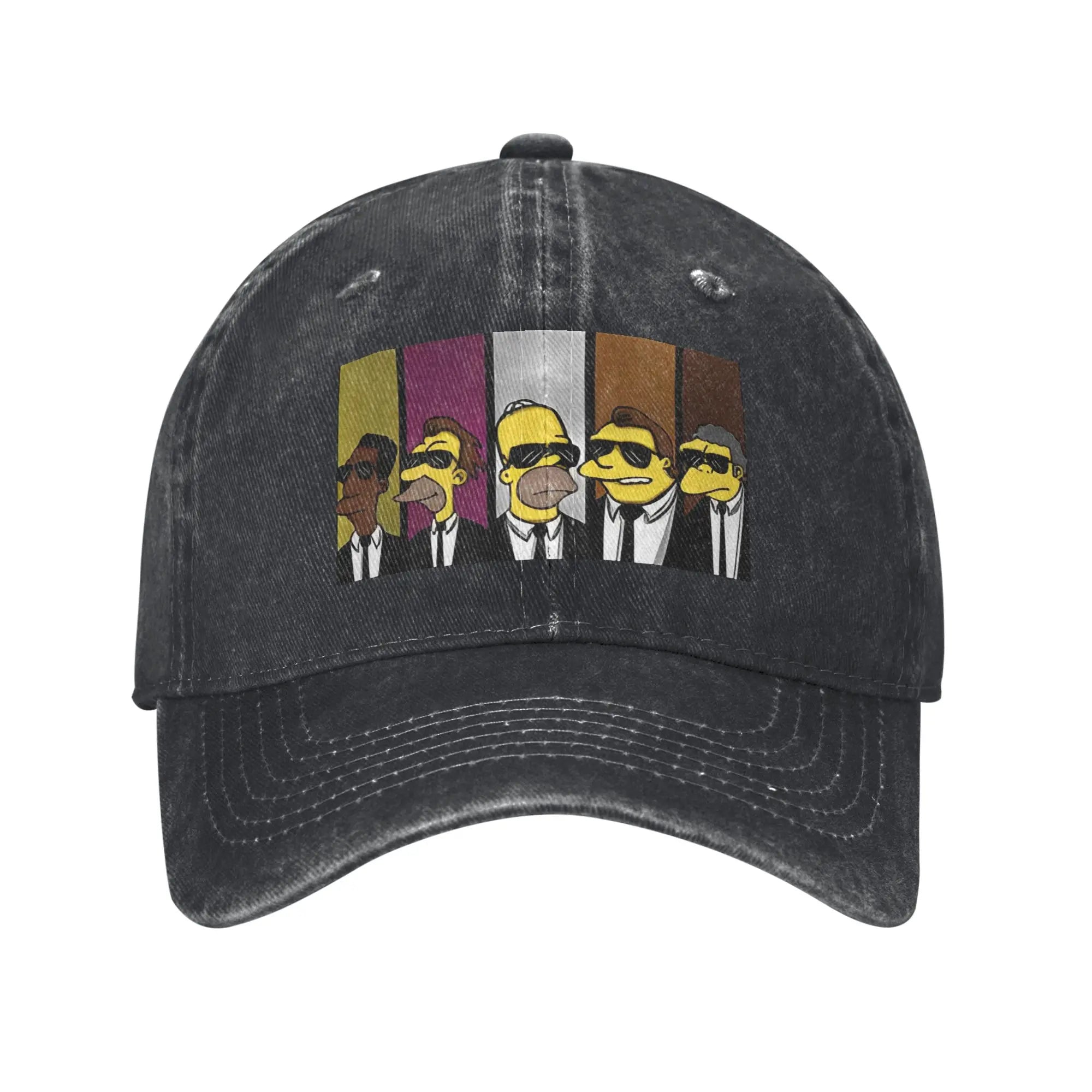 Cartoon Print Snapback Baseball Cap – Unisex Casual Outdoor Hat for Teens & Adults