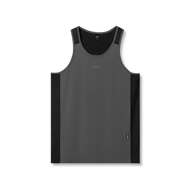 Men's Quick-Dry Spliced Muscle Tank Top | Breathable Gym Vest