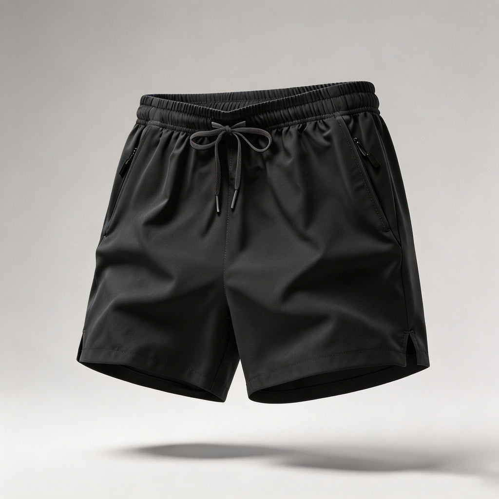 Men's Athletic Running Shorts – Quick Dry, Drawstring & Zip Pockets