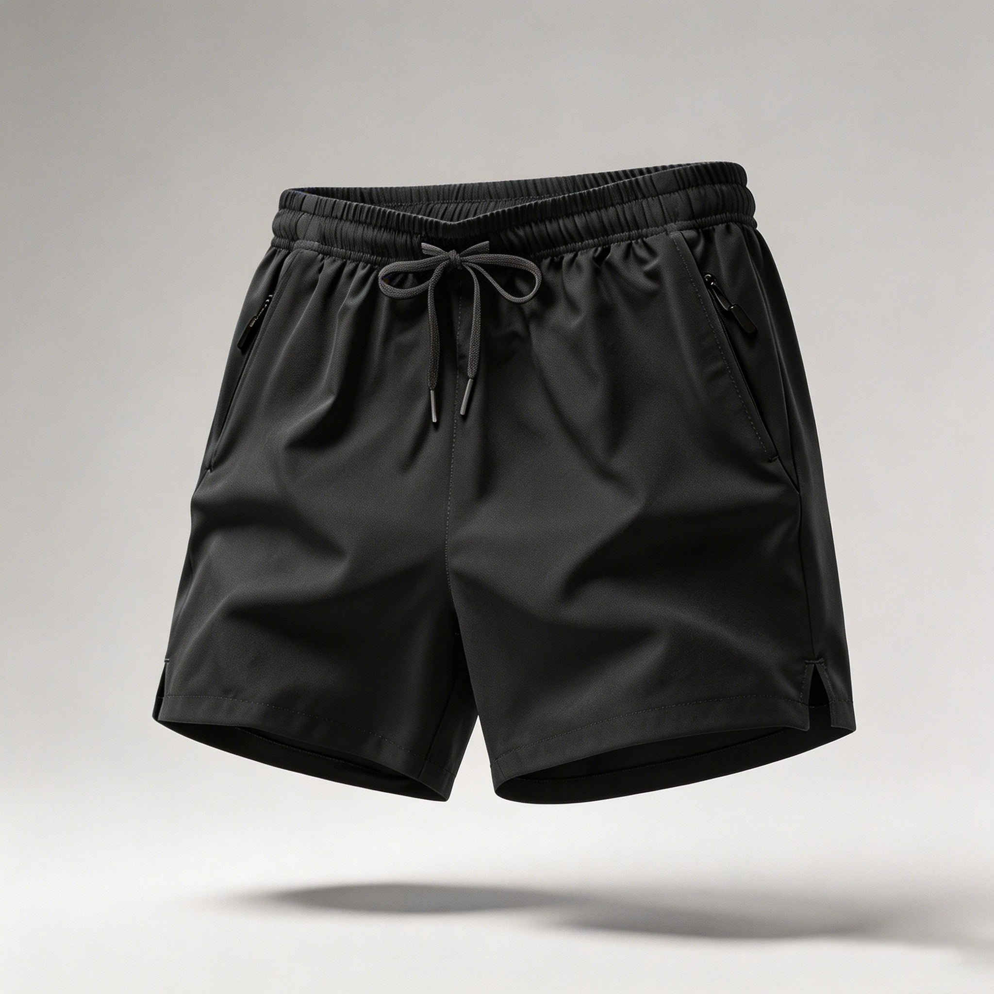 Men's Athletic Running Shorts – Quick Dry, Drawstring & Zip Pockets