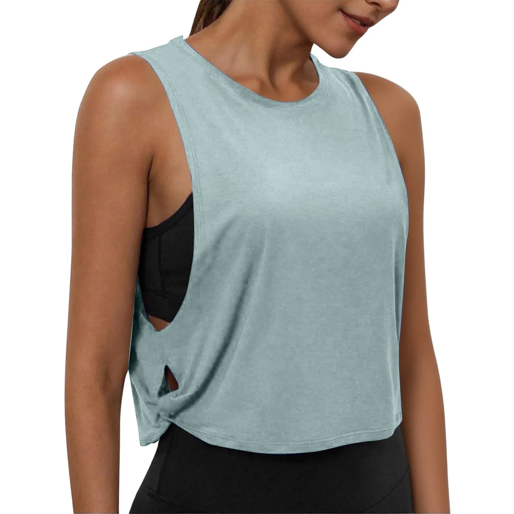 Women's Sleeveless Yoga Tank Top – Breathable Athletic Vest