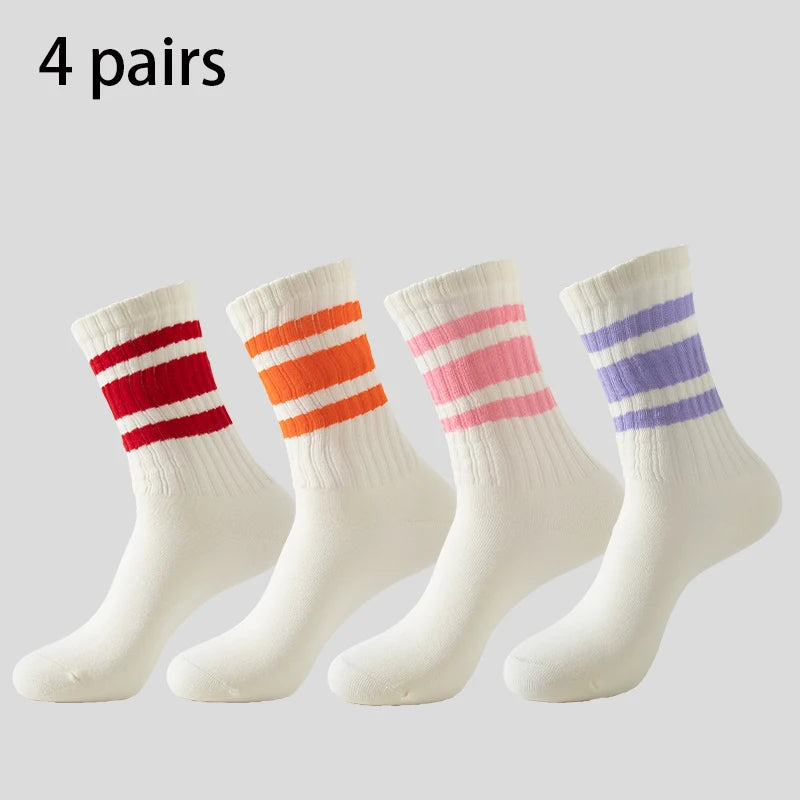 Men's & Women's Cotton Crew Socks – Casual, Running & Couple Socks