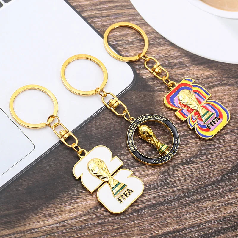 2026 FIFA World Cup Enamel Metal Keychain – UV Print Soccer Fan Souvenir