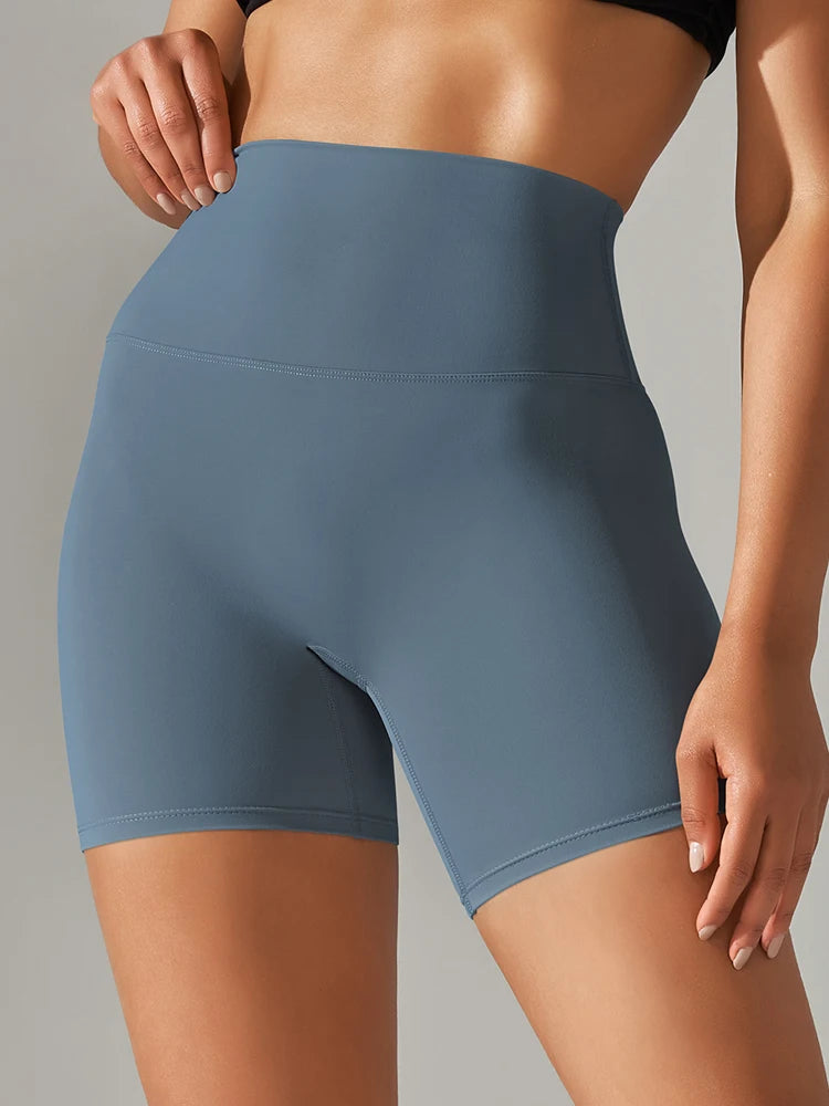 Women's High Waist Yoga Shorts | Squat-Proof Fitness & Gym Shorts